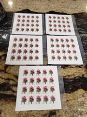 100-FOREVER USPS STAMPS - 2019 FLOWER 20 PC / 1 PACKET TOTAL: 5 PACKET